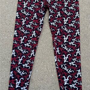 NWT Women's ZooZatz Alabama Crimson Tide  Leggings Size Large
